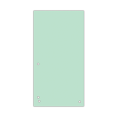 Індекс-розділювач 10, 5х23см (100шт.), картон, зелений, Зелений
