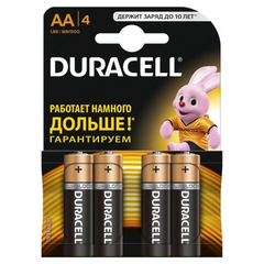 Елемент живлення (батарейка) DURACELL LR6 (AA) 4шт/упак