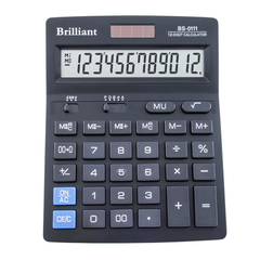 Калькулятор BS-0111 12р., 2-пит, Чорний
