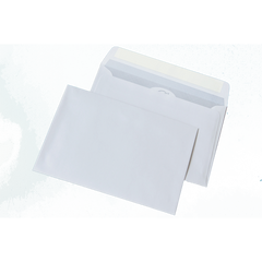 Конверт С5 (162х229мм) білий СКЛ з вн. друком (термоупаковка), Білий