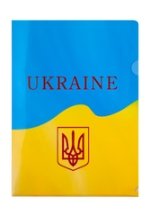 Папка-куточок А4, UKRAINE, жовтий, Жовтий