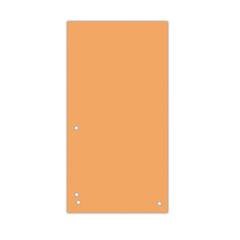 Індекс-розділювач 10, 5х23см (100шт.), картон, помаранчевий, Помаранчевий