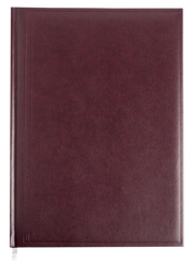 Щоденник недатований BASE, A4, 288 стор., бордовий, бордовый