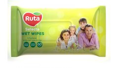 Серветки вологі "Ruta Selecta" для всіеї родини 60 шт