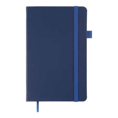Книга записна ETALON 125*195, 96 арк., чистый блок, обкл. штучна шкіра, синій