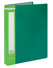 Папка з 40 файлами А4 JOBMAX, зелений, Зелений