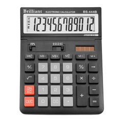 Калькулятор BS-444В 12р., 2-пит, Чорний