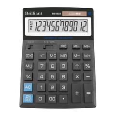 Калькулятор BS-5522 12р., 2-пит, Чорний