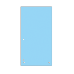 Індекс-розділювач 10, 5х23см (100шт.), картон, синій, Синій