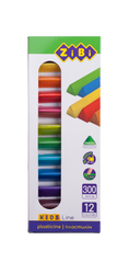 Пластилін 12 кольорів, 300 г, KIDS Line