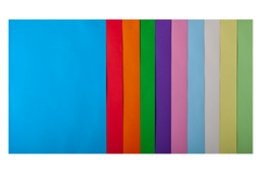 Набір кольорового паперу А4, 80г/м2, PASTEL+INTENSIV, 10кол., 50арк., Асорті