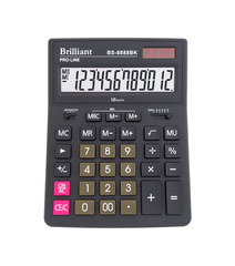 Калькулятор BS-8888BK 12р., 2-живл., Чорний