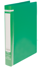 Папка пласт. з 2-ма кільцями, А4 (25мм), JOBMAX, зелений, Зелений