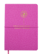 Блокнот діловий NICE, А-5, 96 арк., лінія, обкладинка штучна шкіра, малиновий, Рожевий