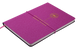 Блокнот діловий NICE, А-5, 96 арк., лінія, обкладинка штучна шкіра, малиновий, Рожевий