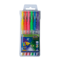 Набір з 6-ти гелевих ручок NEON, 6 кольорів