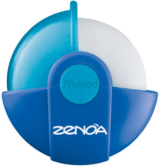 Гумка ZENOA у поворотному захисному футлярі, дисплей асорті