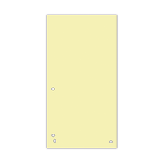 Індекс-розділювач 10, 5х23см (100шт.), картон, жовтий, Жовтий