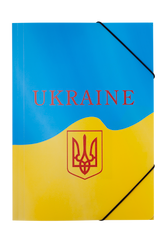 Папка на гумці A4, UKRAINE, жовтий, Жовтий