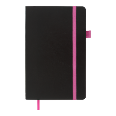 Книга записна CONCEPT 125*195, 96 арк., клітинка, обкл. штучна шкіра, рожевий