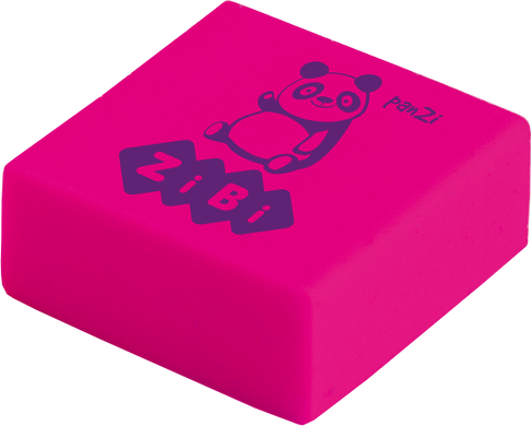 Гумка квадратна ZiBi ANIMALS, 28х28х13.5mm, в шоубоксі