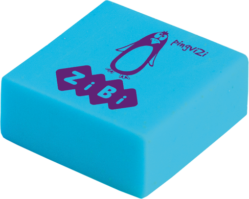 Гумка квадратна ZiBi ANIMALS, 28х28х13.5mm, в шоубоксі