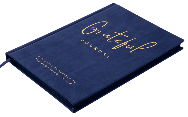 Блокнот діловий GRATEFUL А5, 96л, клітинка, обкладинка штучна шкіра, синій