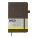 Книга записна TWEED 125*195, 96 арк., клітинка, обкл. штучна шкіра, сірий
