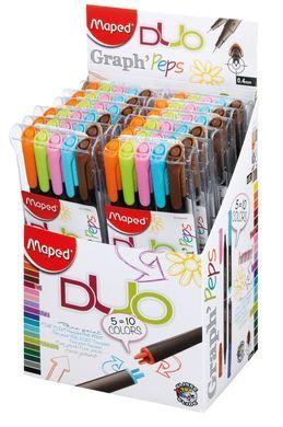 Набір із 5 лайнерів GRAPH PEPS DUO 0,4мм (10 кольорів), Асорті