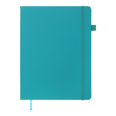 Книга записна ETALON 190*250, 96 арк., клітинка, обкл. штучна шкіра, бірюзовий