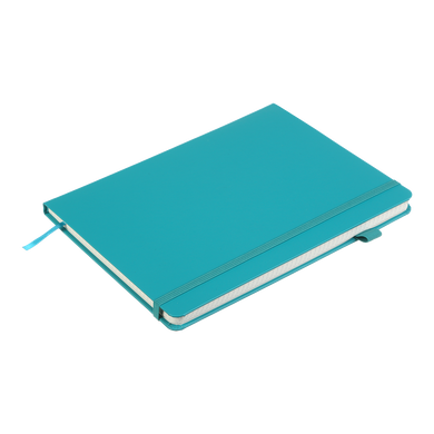 Книга записна ETALON 190*250, 96 арк., клітинка, обкл. штучна шкіра, бірюзовий