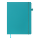 Книга записна ETALON 190*250, 96 арк., клітинка, обкл. штучна шкіра, бірюзовий