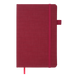 Книга записна TWEED 125*195, 96 арк., клітинка, обкл. штучна шкіра, бордовий