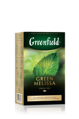 Чай зелений 85г, лист, "Green Melissa", GREENFIELD