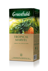 Чай зелений 1.5г*25*10, пакет, "Tropical Marvel", GREENFIELD