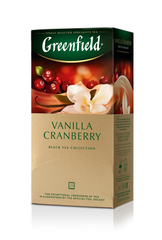 Чай чорний 1.5г*25*10, пакет, "Vanilla Cranberry", GREENFIELD