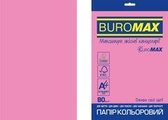 Папір кольоровий Euromax 80г/м2, NEON, рожевий, 20арк., Рожевий