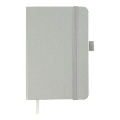Книга записна ETALON 95*140, 96 арк., клітинка, обкл. штучна шкіра, срібний