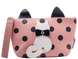 Пенал PUSSY CAT плоский 21x12x7 см, декор кота з рухливим хвостом, рожевий