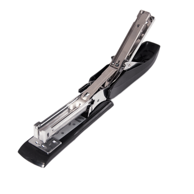 Степлер пластиковий POWER SAVING до 20арк., (скоби №24; 26), чорний, Чорний