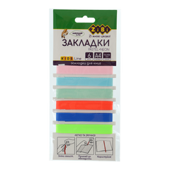 Набір закладок самоклеючих PASTEL+NEON, А4, 6шт., асорті, KIDS Line