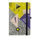 Книжка записна CREATIVE, на гумці, 136х207мм, 96 арк., кліт., офсет крем., тв.лам.обкл., жовта, Жовтий