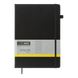 Книга записная ETALON 210*295, 96л., клетка, обложка искуственная кожа, черный
