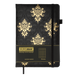 Блокнот діловий ROYAL А5, 96л, клітинка, обкладинка штучна шкіра, чорний