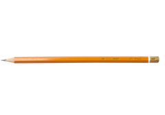 Олівець графітовий PROFESSIONAL HB, жовтий, без гумки, туба - 144 шт.
