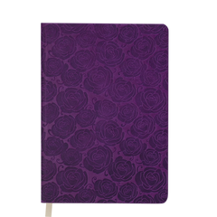 Щоденник недатований FLEUR, A6, 288 арк., вишневий, Фіолетовий