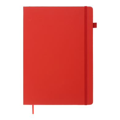 Книга записная ETALON 210*295, 96л., клетка, обложка искуственная кожа, красный