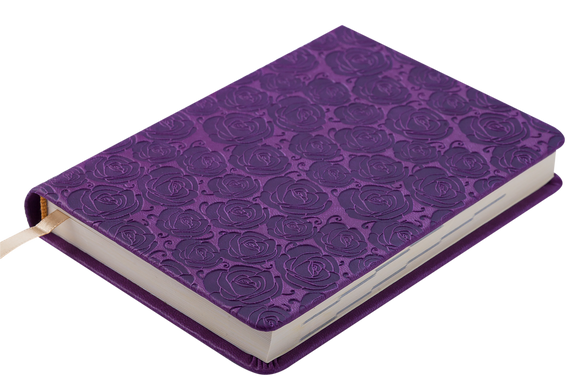 Щоденник недатований FLEUR, A6, 288 арк., вишневий, Фіолетовий
