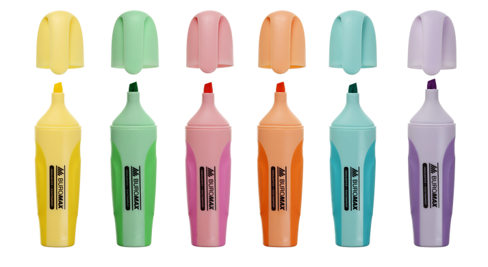 Набір текст-маркерів PASTEL 6 шт., Асорті