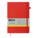 Книга записная ETALON 210*295, 96л., клетка, обложка искуственная кожа, красный